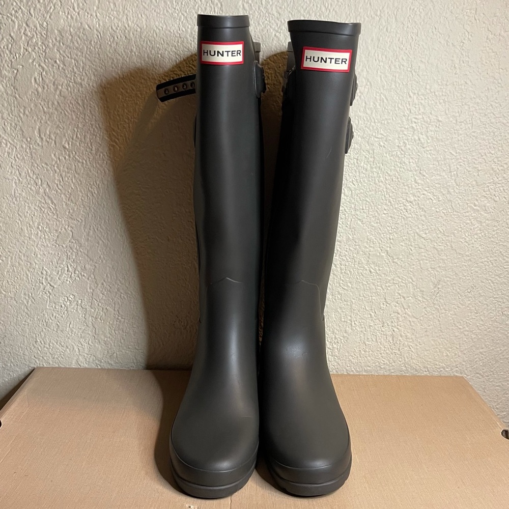 Sold Hunter Original Refined Matte Rain Boot in Dark Slate size 7